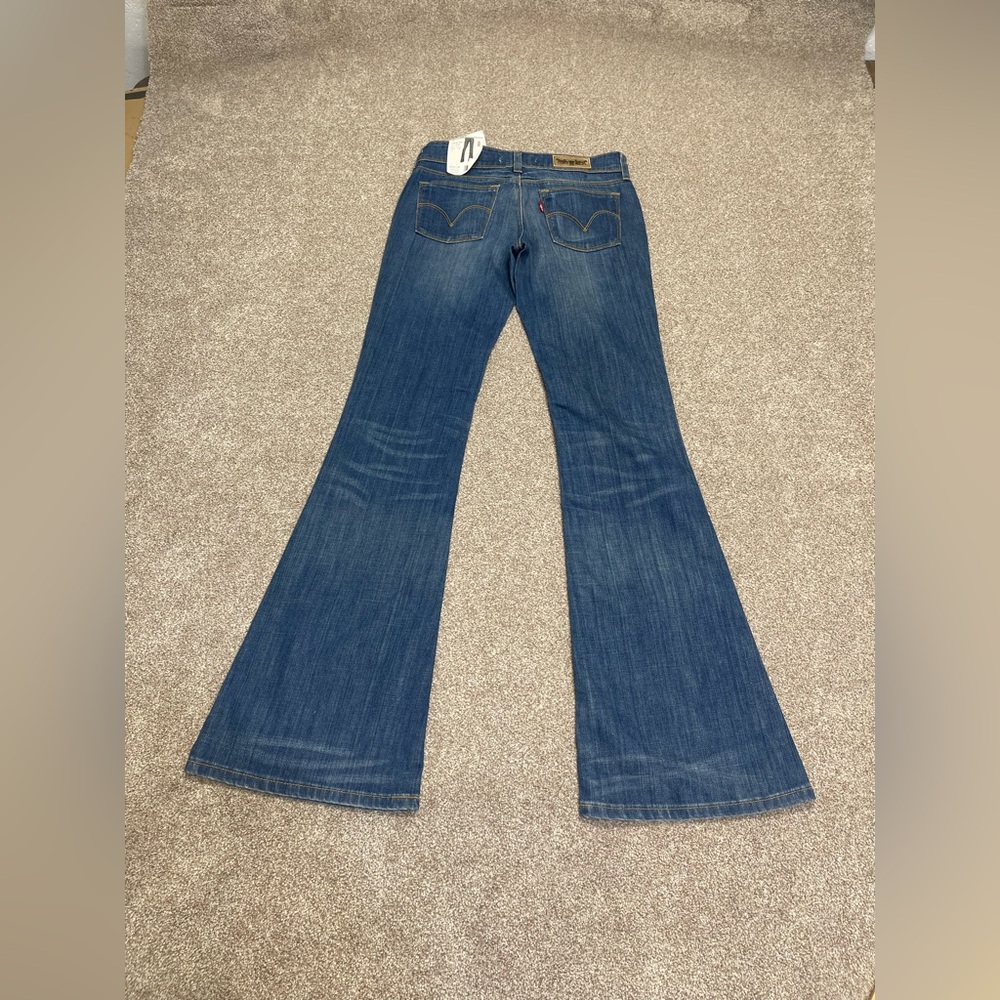 McBling Y2K 2000s hiphugger throwback Levis 479 Booty Flare Jeans Low Rise 28x34